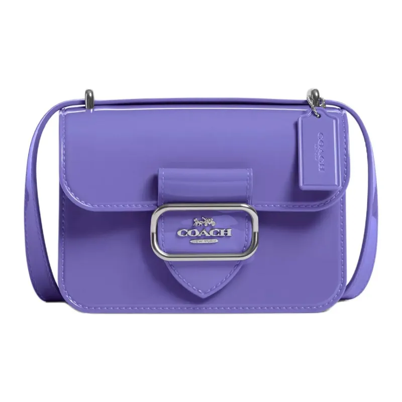 COACH Morgan Jelly Shoulder Bag Crossbody Bag Small Size Women's Silver With Light Purple-0