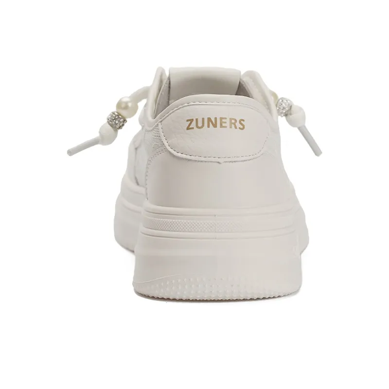 Zun'er Quick Dry Lightweight Breathable Low-Top Skateboard Shoes Unisex White-10