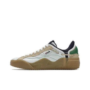 FILA ARTMOSPHERE Non slip Lightweight Low Top Skateboard Shoes Men's Yellow White