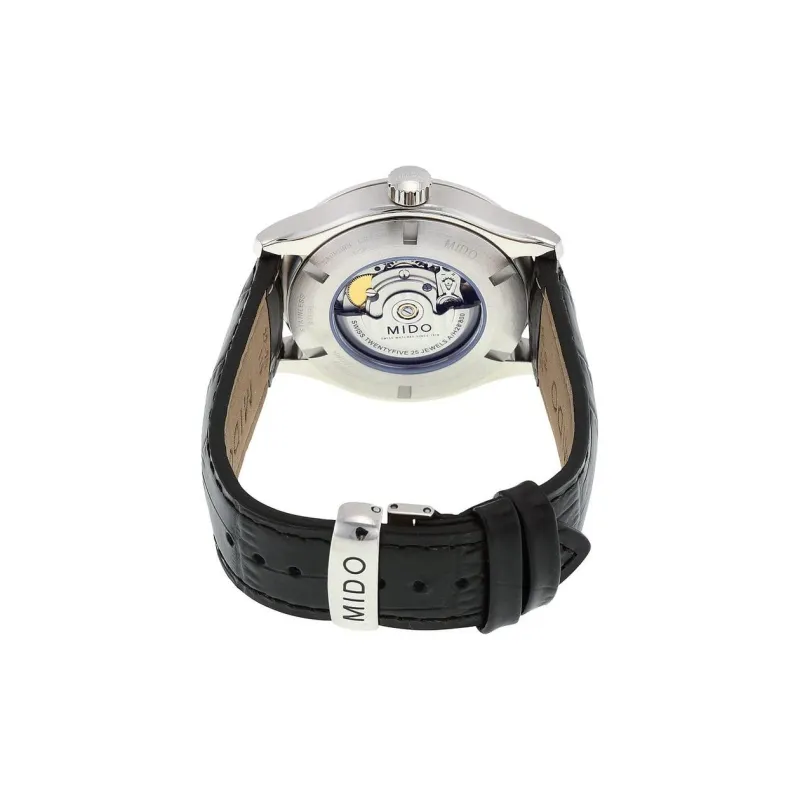 MIDO Helm Collection Automatic Mechanical Movement Men's Watches Watch 42mm Black Dial Cowhide Strap-2