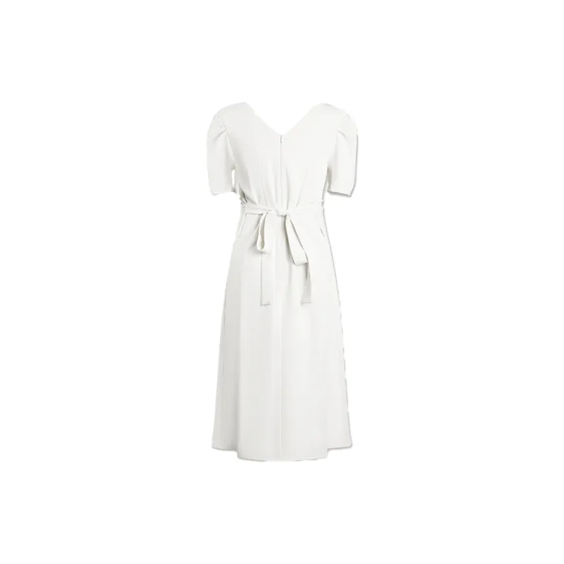 THE SEA LIFE Short Sleeved Dress Women's Camellia White-1