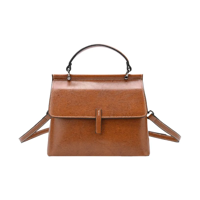 TTaG．baG Cow Leather Shoulder Bag Regular Women's Burgundy/Coffee/Black/Brown-10