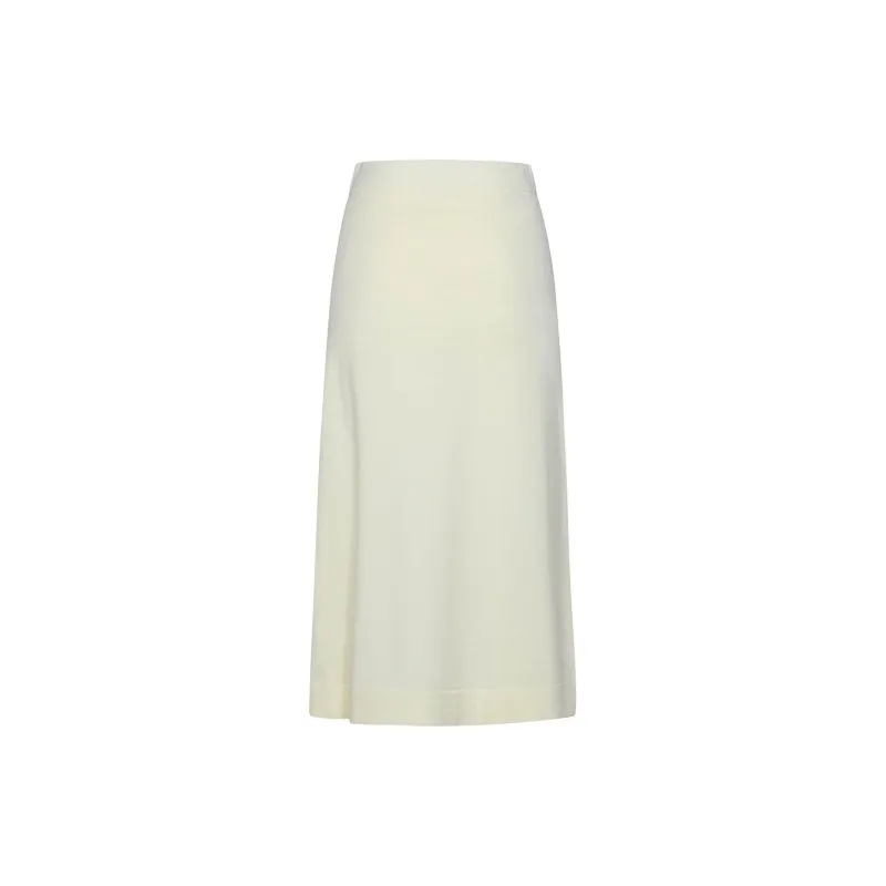 JIL SANDER Layered Effect Knitted Midi Skirt-1