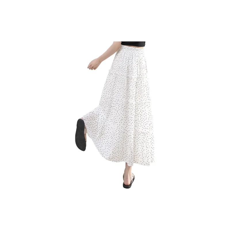 Cypress House Casual Long Skirt Women's White-1