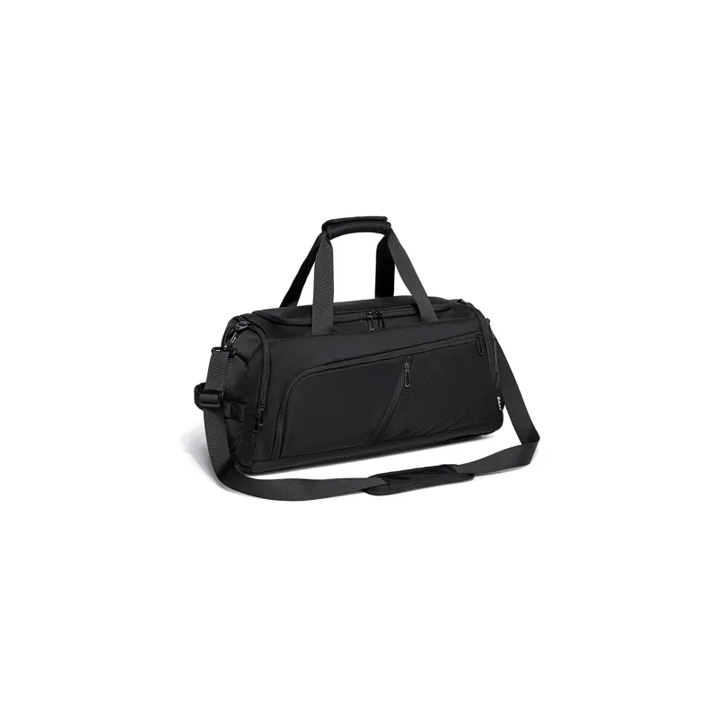 BJIAX Nylon Travel Bag Large Size Unisex Black-2