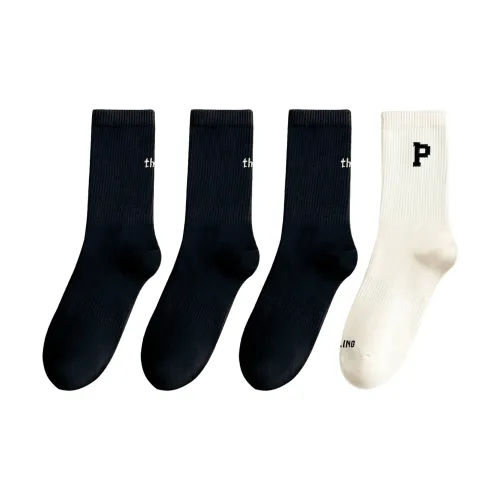 XXLLG Mid Calf Socks Women's 4 Pack