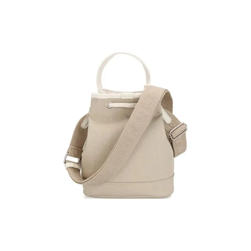 KANGOL Canvas Bucket Bag Canvas Bag Shoulder Bag Crossbody Bag Handbag Regular Women's Beige-2
