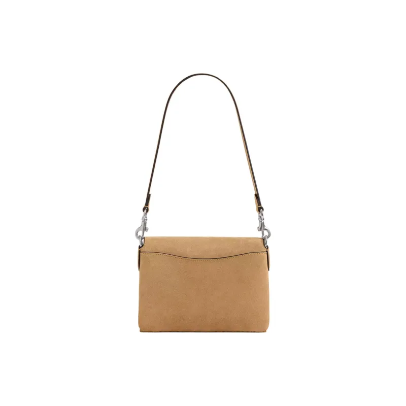 COACH 1964 Fringe Suede Tassel Bag Shoulder Bag Women's Silver & Peanut Butter-4