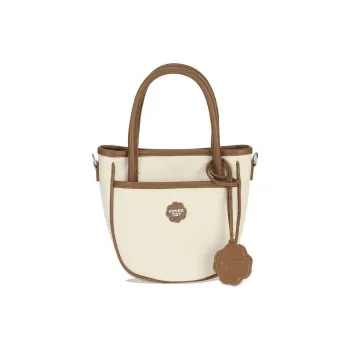 COVERNAT Cotton Tote Bag Shopping Bag Shoulder Bag Handbag Medium Size Women's Brown