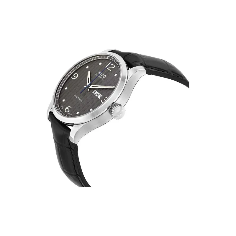 MIDO Helm Collection Automatic Mechanical Movement Men's Watches Watch 42mm Black Dial Cowhide Strap-1