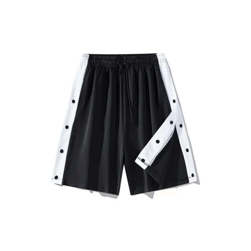 Loose Fit Drawstring Elastic Draped Comfortable Stretchy Cool Straight Fit 5/4 Casual Shorts Unisex-1