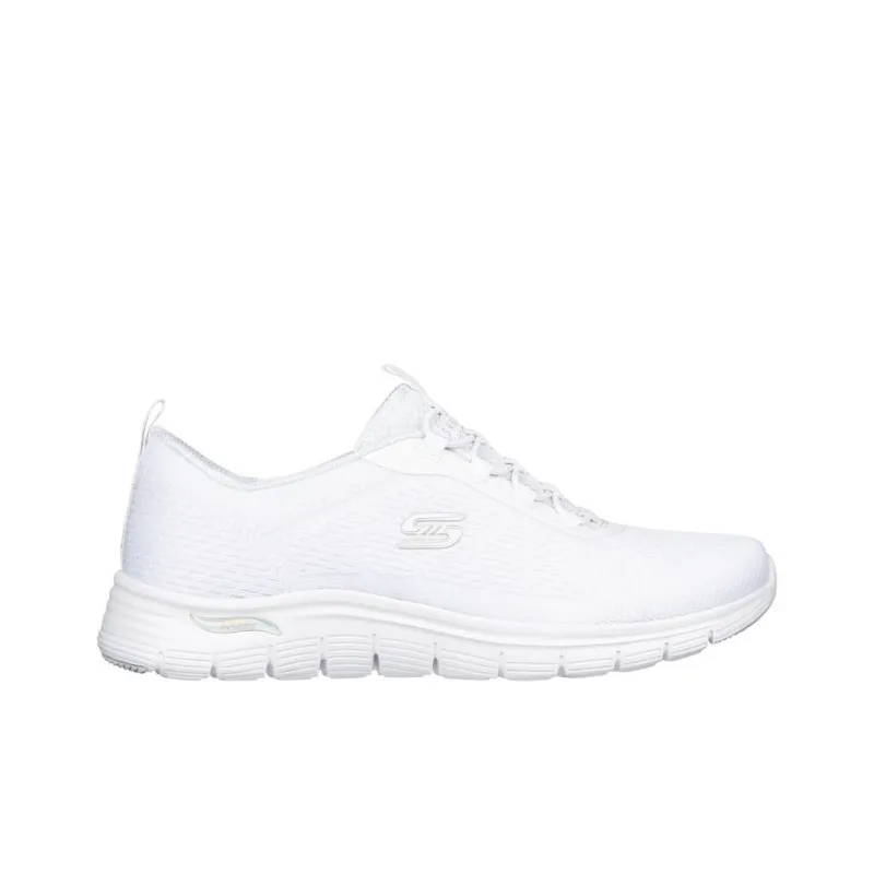 Skechers ARCH FIT VISTA Cushioning Wear-Resistant Low-Top Casual Running Shoes Women's White-1