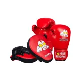 Kids' Boxing Gloves+Hand Target 2 Pack (Red)