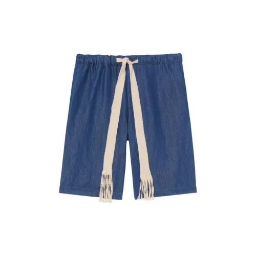 Sandro Denim Shorts Men Blue