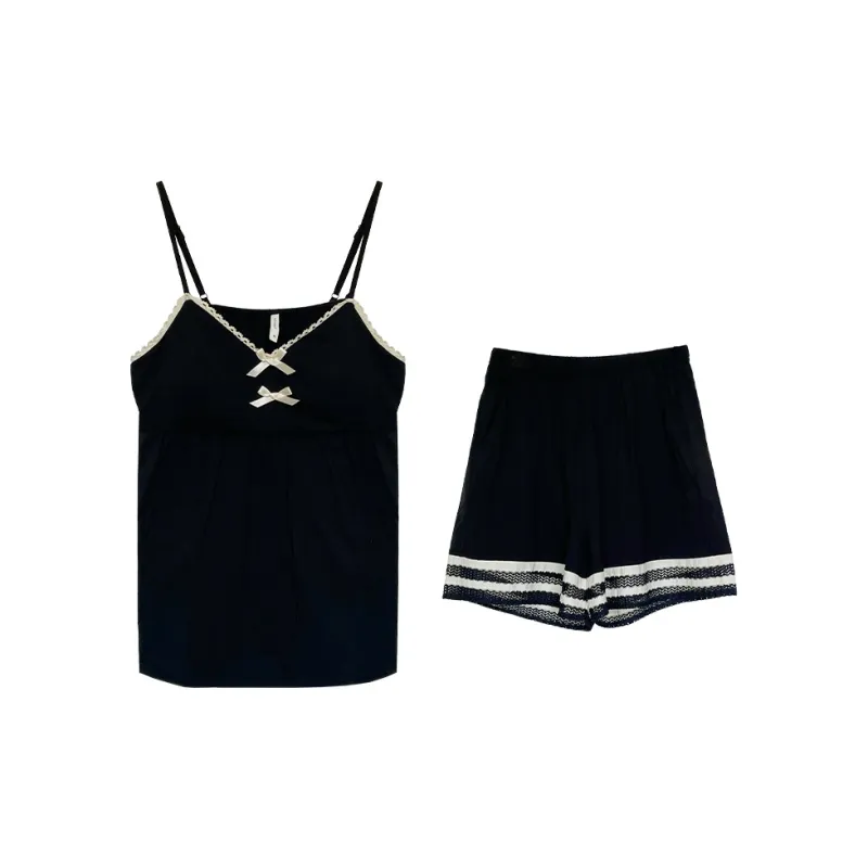 Beiyan Pajama Set Women's Premium Black-0