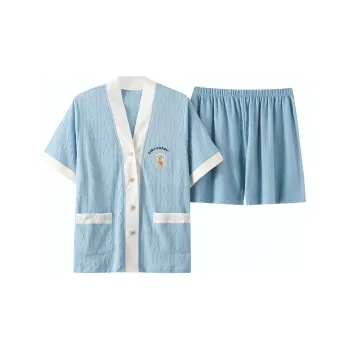 The Story Of The Flower Season Pajama Set Women's Dark Sky Blue