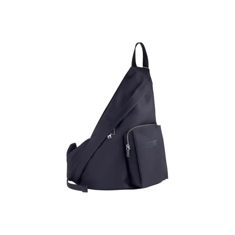 MM6 Maison Margiela Logo Detailed Zipped Shoulder Bag-3