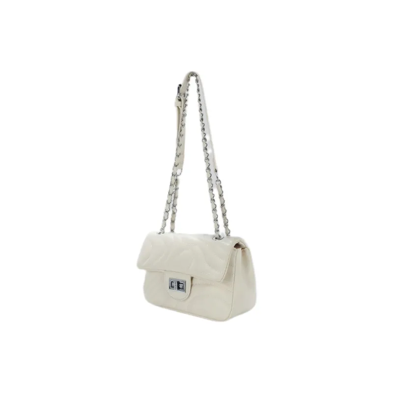 JANE KLAIN PU Crossbody Small Square Bag Regular Women's White/Black/Blue-1