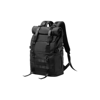 PULUWIRR Oxford Convenient Medium Firmness Multi Layer Storage Men's Business Bag Unisex Black