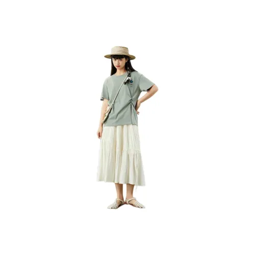 ZIHAN T-Shirts Women's Canopy Green