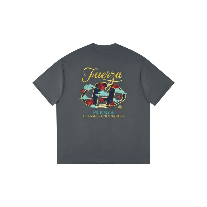 FUERZA Drop Shoulder Sleeve T-Shirt Unisex-14