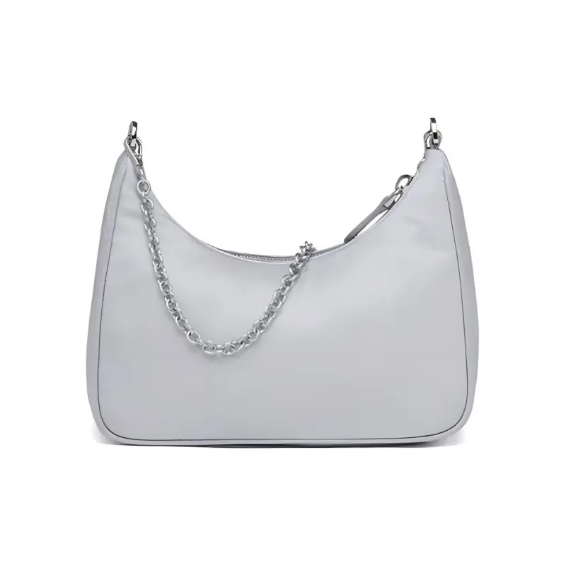 PRADA Hobo Recycled Nylon 3-in-1 Shoulder Bag Handbag Shoulder Bag Crossbody Bag Women's Light Blue-2