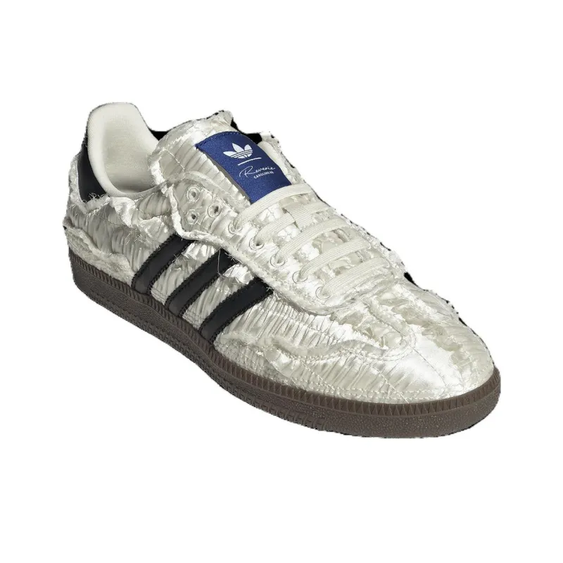 Adidas Samba Reverie By Caroline Hú Clot White Textured Silk Upper-2
