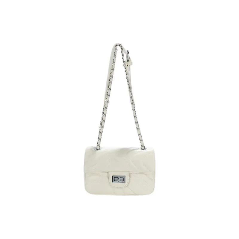 JANE KLAIN PU Crossbody Small Square Bag Regular Women's White/Black/Blue-0