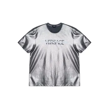 VERSACE T Shirts Men Silver