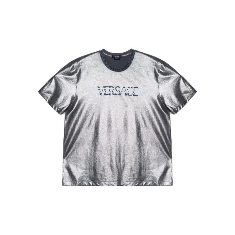 VERSACE T Shirts Men Silver-0