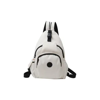 GKY Nylon Backpack Regular Unisex White/Orange/Black