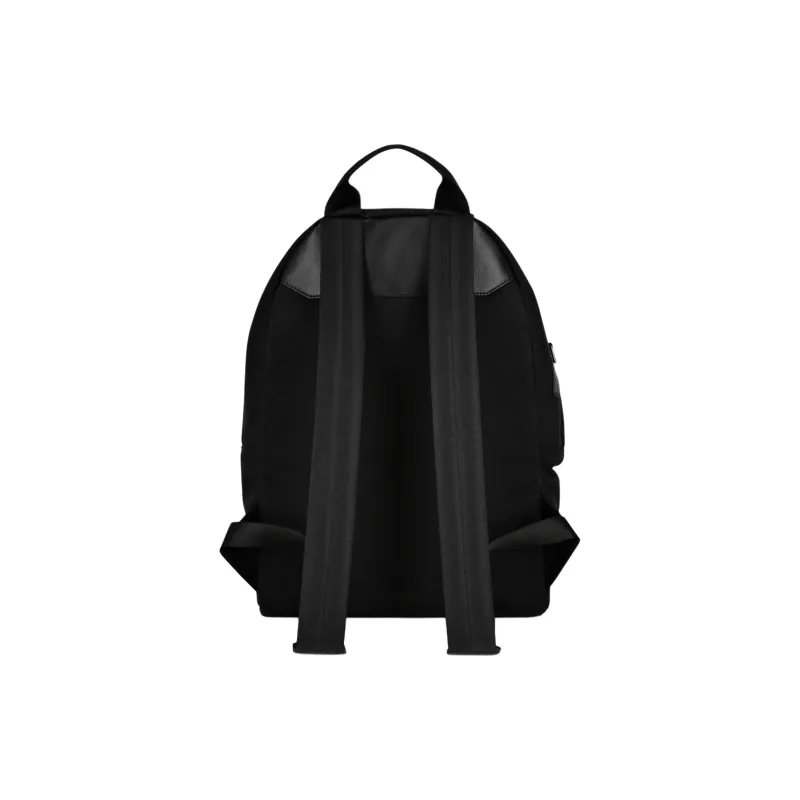 PHILIPP PLEIN Cotton With Calfskin Backpack Men's Black-1