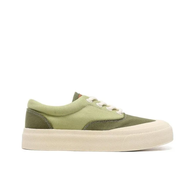 Dafu Leaps Forward Breathable Lightweight Low Top Canvas Shoes Women's Green-1