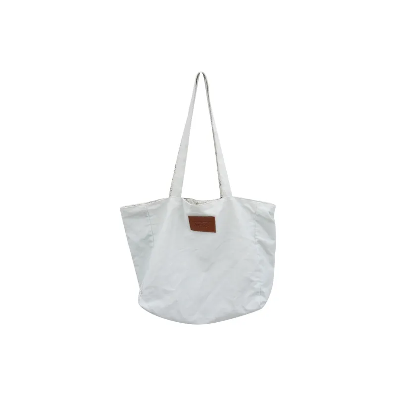 Alcohol Dragon Denim Canvas Bag Shoulder Bags Regular Women's White/Light Blue-0