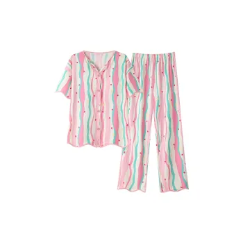 The Story Of The Flower Season Pajama Set Women's Multicolor