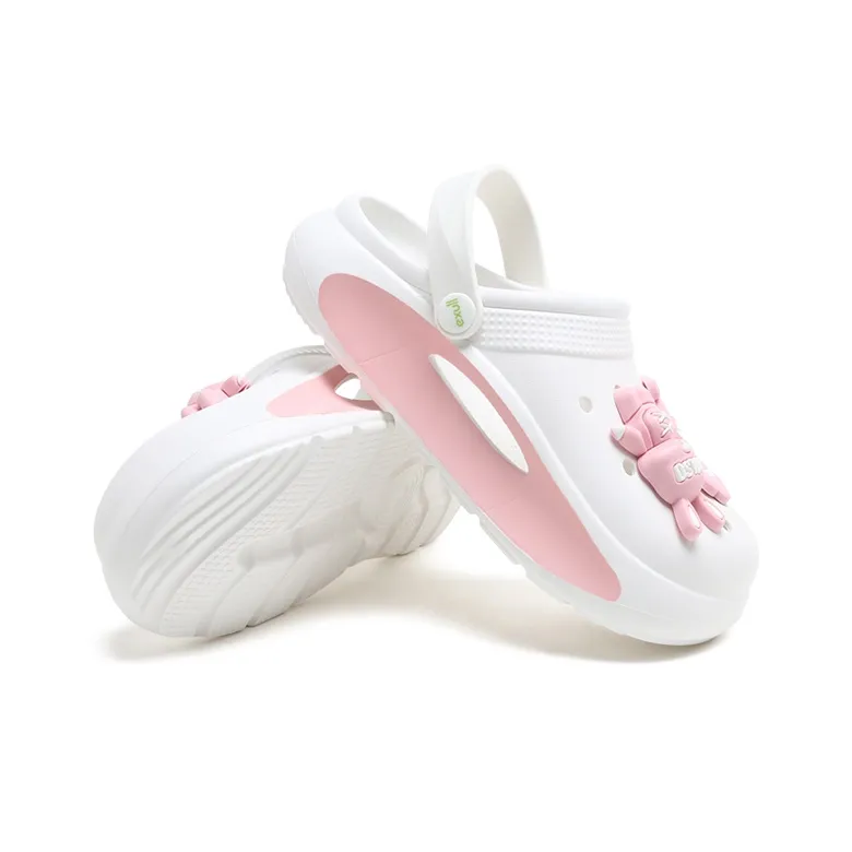 EXULL Q Clogs Women's White Pink-4