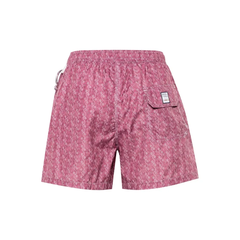 FEDELI Swimming Shorts Men's Burgundy-1
