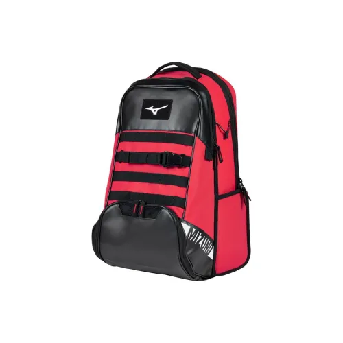 Mizuno Polyester Backpack Unisex Red