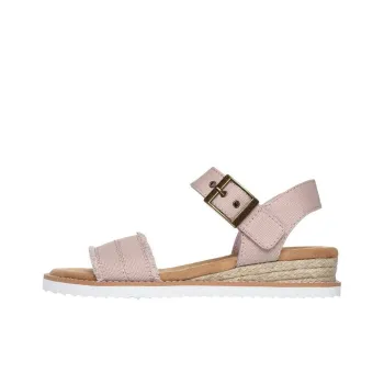 Skechers Bobs Desert Kiss - Adobe Princess Strap Sandals Flat Women's Light Pink