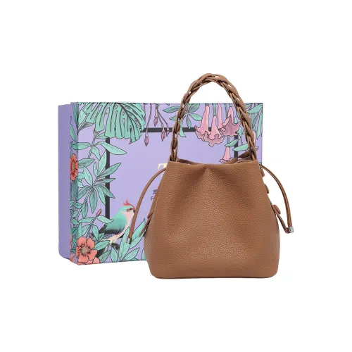 TTaG．baG Cow Leather Shoulder Bags Handbags Regular Women's Milk Tea/Ecru/Latte Brown