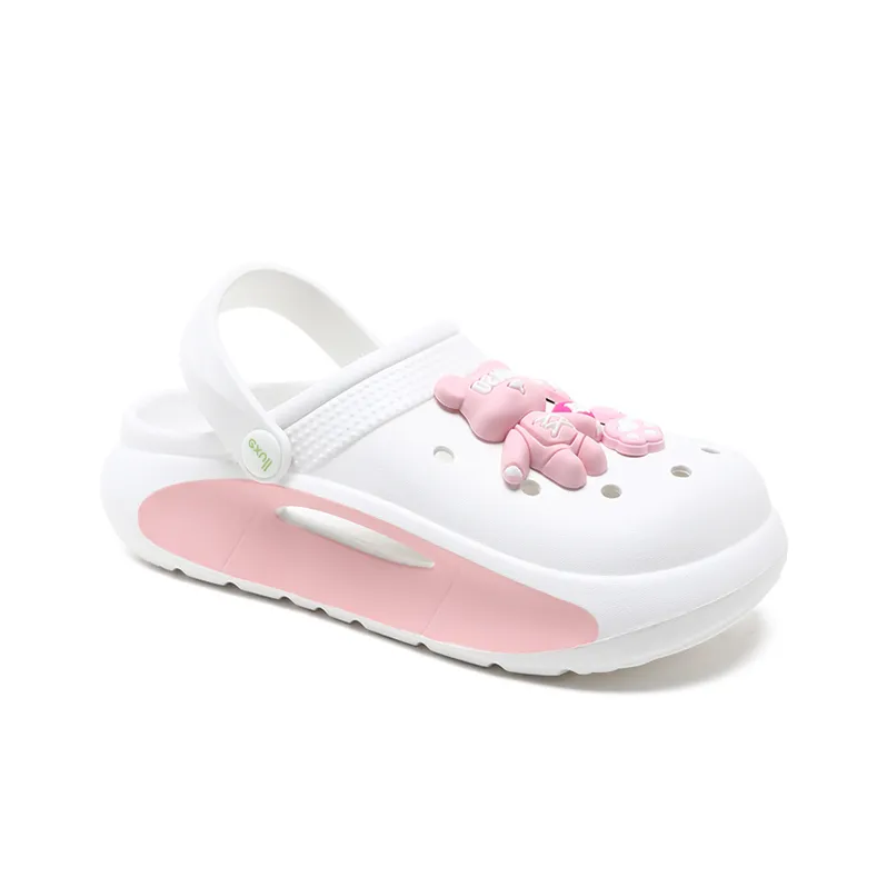 EXULL Q Clogs Women's White Pink-2