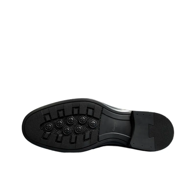 Crocodile Dress Shoes Men's Black-4