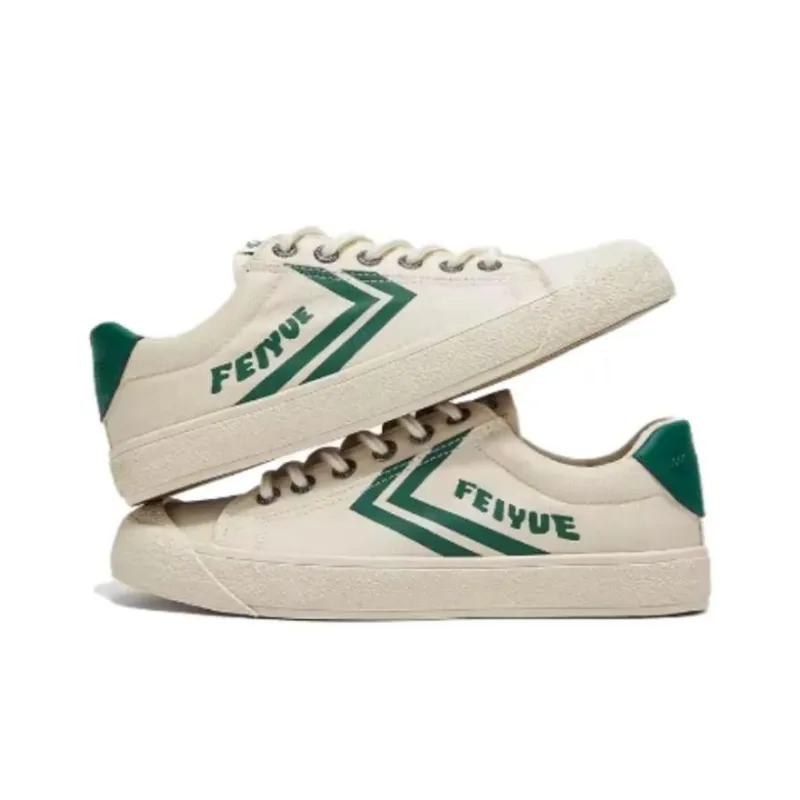 Dafu Leaps Forward Anti Slip Wear Resistant Breathable Lightweight Low Top Canvas Shoes Unisex Green-4