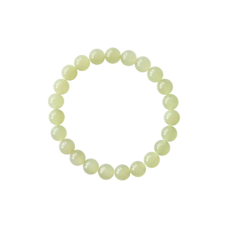 Heart Grass Hetian Jade Bracelets Women's Green Jade-3