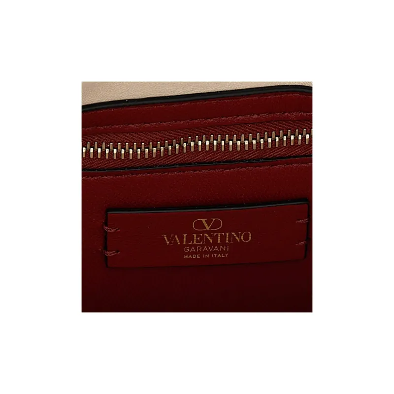 Valentino Lambskin Portable Crossbody Bag Shoulder Bag Women's White-3