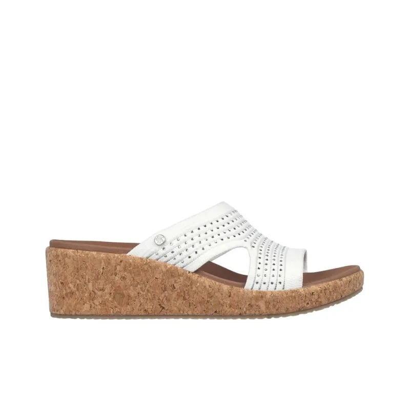 Skechers ARCH FIT BEVERLEE Slip-Resistant Abrasion-Resistant Slide Slippers Women's White-1