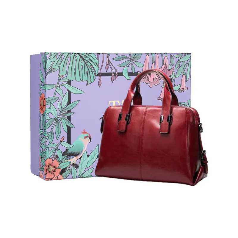 TTaG．baG Waxed Cow Leather Handbag Women's-7