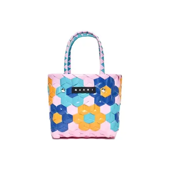 MARNI Polypropylene With Cow Leather Handbag Kids' Light Candy Pink