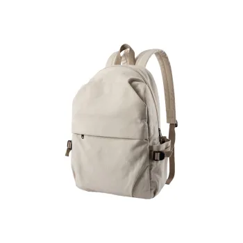 PULUWIRR Canvas Backpack Regular Unisex Ecru/Dark Gray