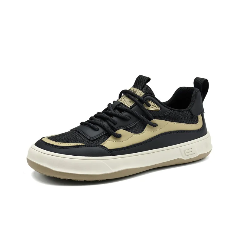 AOKANG Balanced Wear-Resistant Lightweight Slip-Resistant Low-Top Skateboard Shoes Men's Gray Green Exclusive Box-1